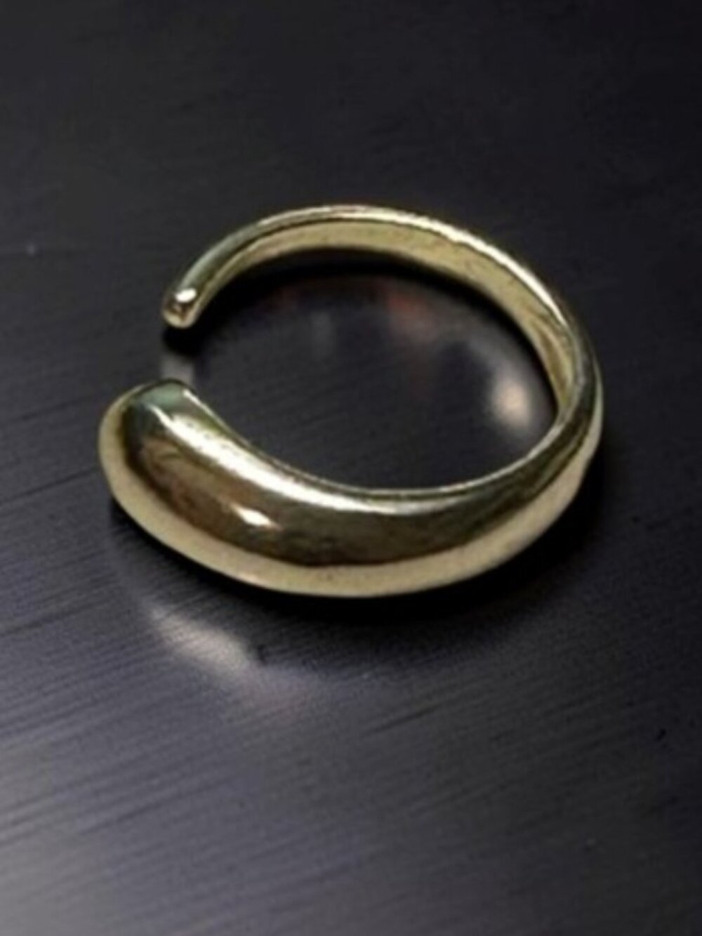 Chunky Gold Dome Ring Size 7.5